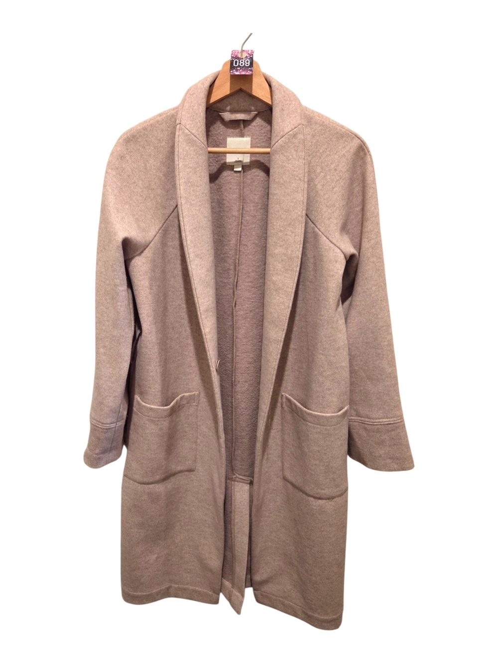 Gentle Fawn Long Coatigan Taupe Overcoat Size Small